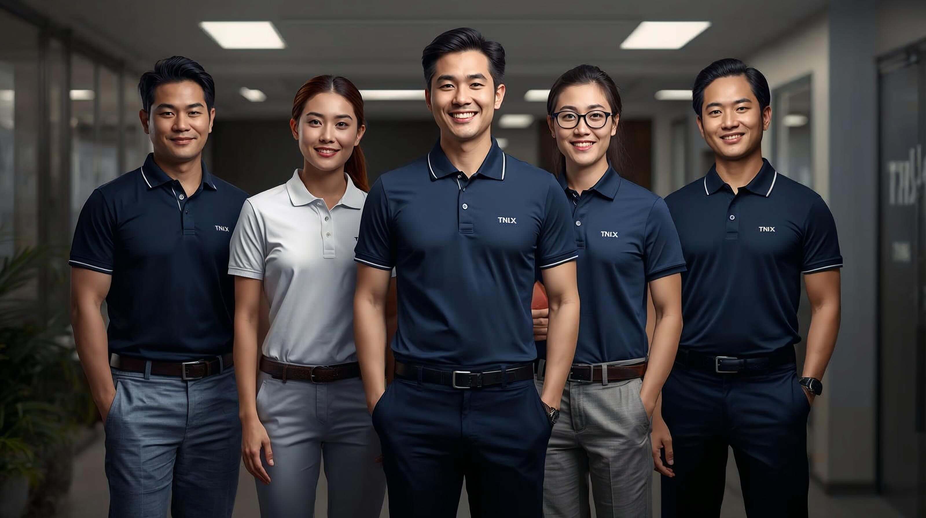 การเลือกทรงเสื้อโปโลพนักงานให้เหมาะกับคนทุกรูปร่าง