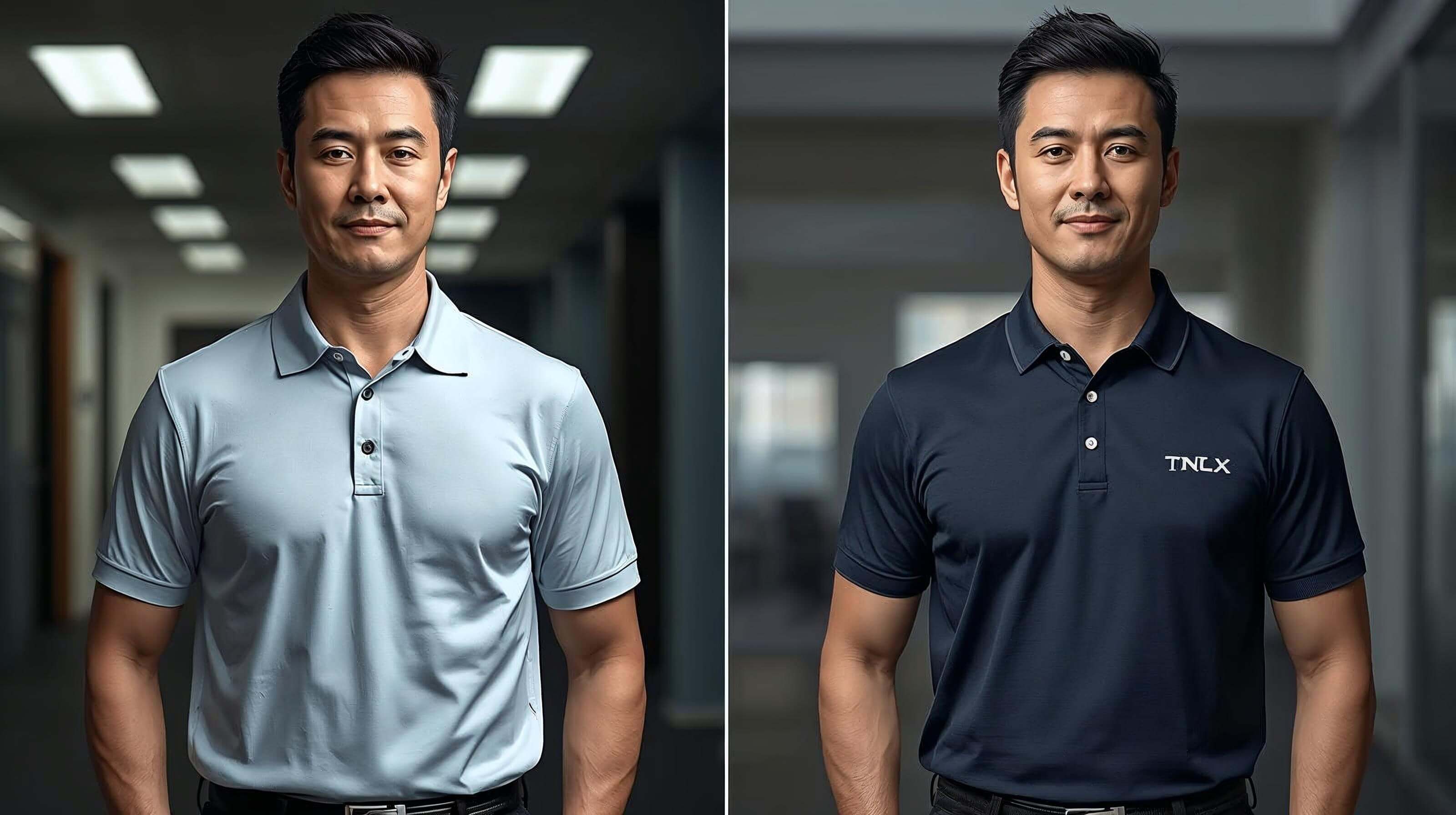 ปัญหาเสื้อโปโลพนักงานบางเกินไปจนเสียบุคลิกภาพ